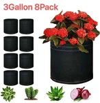 3 Gallon 8-PACK Bags Aeration Fabric Planter Root Growing Pots Container. Fixed Price $18.99.