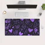 40*90CM1PC Heart-shaped Pattern On Purple Background Hd Printed Pad Fo. Fixed Price $16.99.