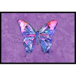 Carolines Treasures 8860MAT Butterfly On Purple Indoor Outdoor Doormat - 1.... Fixed Price $37.46.