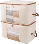 Storage - 2 Pack Canvas Organizer Bags King/queen Comforters, Pillows. Fixed Price $29.99.