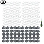 100 Pack Landscape Staples With Gasket Washer Caps 6 Inch Vapor Barrier Stakes. Fixed Price $32.89.