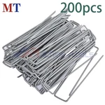 200 Pack 6" Landscape Staples Garden Stakes Galvanized Sod 11 Gauge. Fixed Price $19.65.