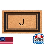 Calloway Mills 152961830J Black Border X Monogram Doormat Letter. Fixed Price $41.45.