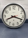 Howard Miller Silver Accuwave Ds Wall Clock, Radio Control Model 12 625-299. Fixed Price $39.95.