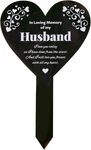 Heart Garden Stake For Memorial Remembrance Plaque Cemetery Husband. Fixed Price $14.34.