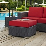 Modway Sojourn Outdoor Patio Sunbrella Ottoman In Canvas Red. Fixed Price $142.39.