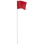 New 2.5" X 3.5" Red Stake Flags (100 Pack) - Durable Marking For Any Project!. Fixed Price $13.39.