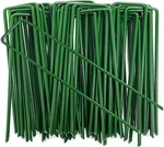 6 Inch Garden Stakes Galvanized Landscape Staples,u-type Turf Green. Fixed Price $38.88.