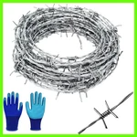 Strong & Flexible 50 Barbed Wire With Gloves - Garden Craft Use. Fixed Price $28.76.