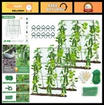 55" H X 36" W Cucumber Trellis For Raised Bed Garden A-frame Plant Support. Fixed Price $34.99.