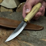 Carving Knife Hand-forged 52100 Steel Blade Ash Handle Spoon Work Tool.. Fixed Price $47.02.