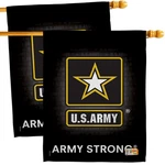 Breeze Decor U.s. Army House Flag - 2 Pcs Pack Armed Forces Rangers United. Fixed Price $70.84.