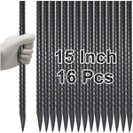 Vvokgo Rebar Stakes Inches Ground I-15 INCH-16 Pcs, 3/8"-BLACK. Fixed Price $37.35.