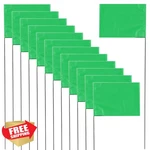Xijixi 50PK Green Yard Marker Flags Lawn Landscape Survey Sprinkler. Fixed Price $20.00.