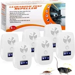 6 Pack Ultrasonic Pest & Rodent Repellers Smart Chip, Safe Home Bug Control. Fixed Price $15.38.