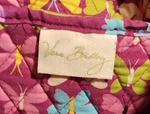 Vera Bradley Floral Butterfly Large Tote Bag Colorful Stitching Outer Pockets. Fixed Price $35.00.