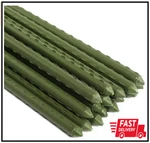 Plant Garden Stakes 6 Ft Sturdy Durable Steel Green Plastic Coated 10 Packs. Fixed Price $34.00.
