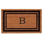 Calloway Mills 152961830B Black Border 18" X 30" Monogram Doormat, (letter B). Fixed Price $38.22.