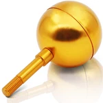 Anley Authentic 3" Flagpole Ball Topper Ornament - Gold Anodized Aluminum Finish. Fixed Price $11.95.