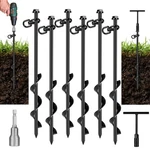 Faurimmer 6-PACK Heavy Duty Ground Anchors, Earth Wrench, Power Nut Drive. Fixed Price $56.30.
