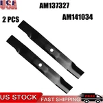 Mower Blades For 42" John Deere LA102 LA120 125 135 AM137327 AM141032 M154061. Fixed Price $31.98.