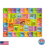 Kc Cubs 3X5 Abc Alphabet Animal Sounds Rug Educational Non-slip Carpet Play. Fixed Price $67.28.