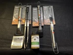 Joseph Bbq Tool Kit, Stainless Steel, Retractable Heads, 4-PIECE. Fixed Price $49.96.