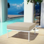 Modway Aluminum Modern Outdoor Patio Cushioned Lounge Ottoman White Beige. Fixed Price $292.92.
