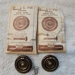 Lot Of 2 Vtg Amerock ET880 Round Ring Pull Drawer Handles Antique English Finish. Fixed Price $23.70.