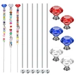 Pelopy Pack Of 6 Diy Fairy Garden Beaded Stakes Wands Kit Pcs 8/32 Inch .... Fixed Price $20.17.