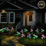 Waterproof Lily Flower Solar Lights For Outdoor Garden Yard Lamp. Fixed Price $35.56.