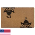 Xldlioo Funny Western Cat Mat 30X17" - Durable Coir, Indoor/outdoor Welcome. Fixed Price $37.48.