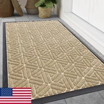 Smiry Heavy Duty Rubber Front Mat 71X47" Beige Indoor Outdoor Dirt Moisture. Fixed Price $185.98.