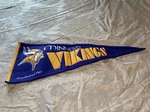 Minnesota Vikings Nfl Winning Streak Embroidered Throwback Wool Pennant!!!. Fixed Price $40.00.