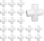 20 Pack 1/2" Cross Pvc Fitting Connector, 4-WAY Furniture Grade Elbow F.... Fixed Price $23.62.