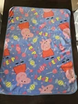 Peppa Pig Blue Pink Candy Lollipop Sucker Throw Blanket Girls Fleece 40 X47. Fixed Price $15.00.