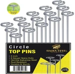 125 Pack - 6 Inch Circle Top Pins, Best Landscape Staples Sod Garden Stakes Weed. Fixed Price $29.99.