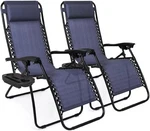 2-PACK Of Outdoor Reclining Chairs Zero Gravity Patio Pool Lounge. Fixed Price $79.99.