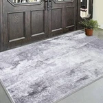 Comsle Indoor Front Mat Rug Faux Wool Absorbent Non-slip 36X60 Modern Gray. Fixed Price $74.23.