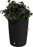 Good Ideas IMP-L50-BLK Impressions Palm Rain Barrel, 50-GALLON, Black. Fixed Price $181.81.