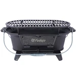 Oval Cast Iron Grill Outdoor Charcoal Tabletop Skillet Hibachi. Fixed Price $91.89.