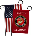 Breeze Decor Home Of Marine Corps Garden Flag Pack Armed Forces Usmc Semper Fi. Fixed Price $42.71.