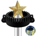 Menkxi Christmas Tree Flag Pole Mega Topper Light Hook Gold 7X5X1.75 Inch. Fixed Price $13.69.