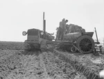 Loading Bins Of Potato Planter With Fertilizer Seed From Trailer A- Old Photo 1. Fixed Price $6.52.