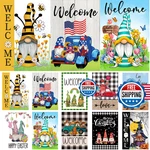 10-PACK Gnome Seasonal Garden Flags, Double-sided 12X18 Inch Outdoor Yard Decor. Fixed Price $35.22.