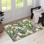 Tiger Leopard Indoor Tropical Leave Outdoor Entrance Entryway K. Fixed Price $43.14.