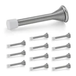 Ravinte Door Stoppers, 12 Pack Spring Stops With Rubber Bumper, Satin.... Fixed Price $61.70.