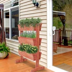 3 Tier Wooden Vertical Raised Garden Bed Vegetable Planter Box Outdoor Indoor Us. Fixed Price $49.91.