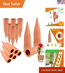 Plant Self-watering STAKES-15 Pack Terracotta Automatic Waterer Devices.... Fixed Price $36.77.