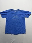 Vintage Francisco California Dolphin Tee Mens Blue 90S Anvil Single Stitch. Fixed Price $21.84.